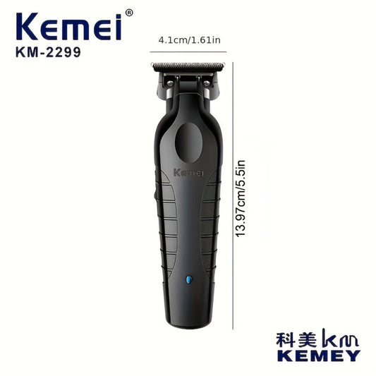 Hair Clipper Kemei KM-2299 Cordless Trimmer with USB Charging, Six Guide Combs and 180-Minute Runtime