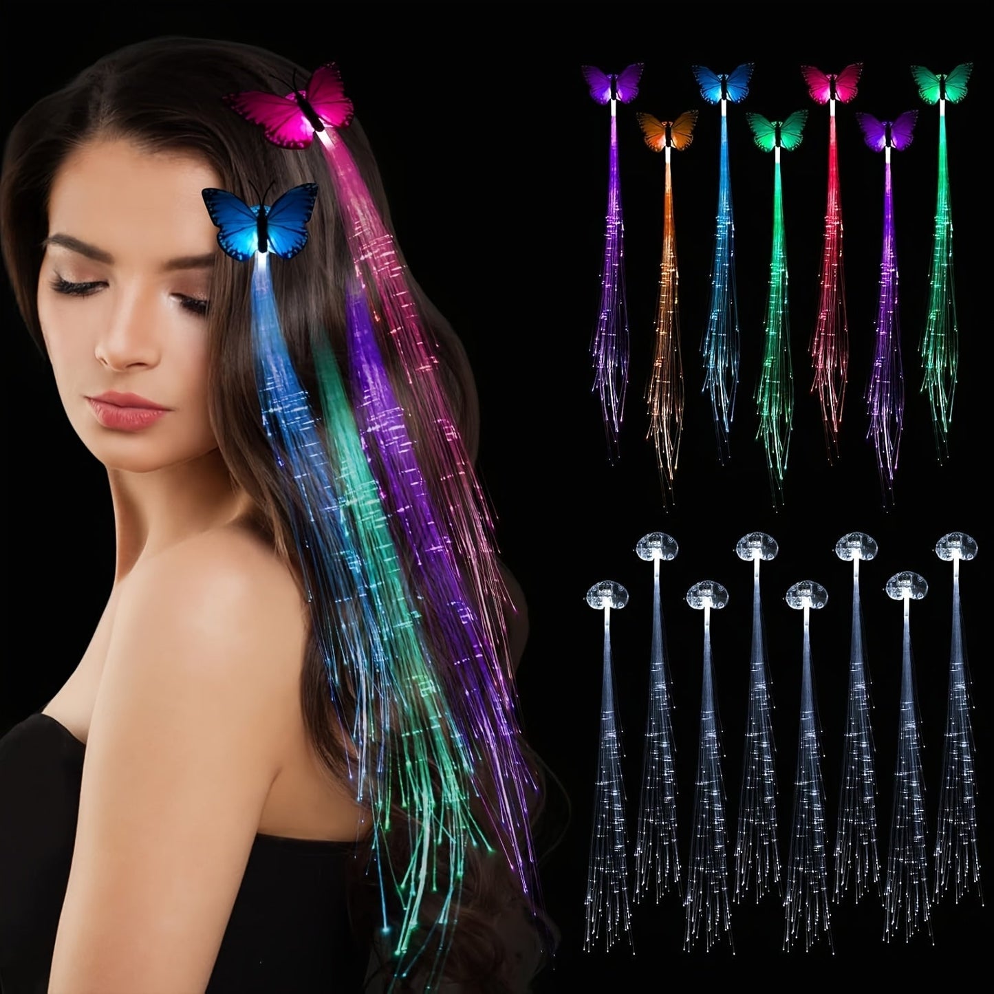 Light Up Flower Crown Headbands 36 Pack Bulk LED Fiber Optic Floral Tiara Glow Party Favors for Women Girls
