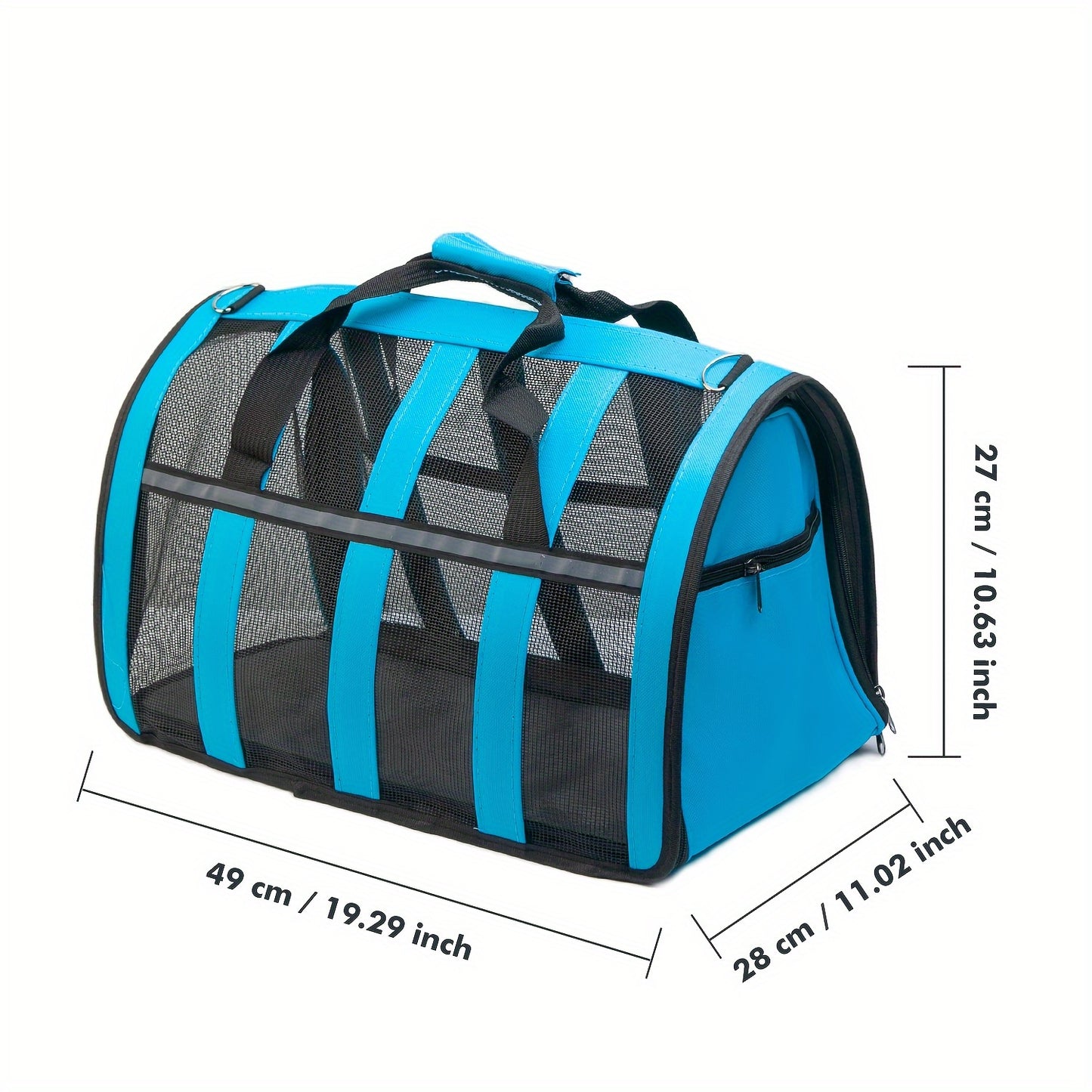 Foldable Pet Carrier Bag Breathable Mesh – Portable Soft Sided Tote for Cats & Small Dogs, Collapsible Travel Handbag, S/M/L, 7 Colors