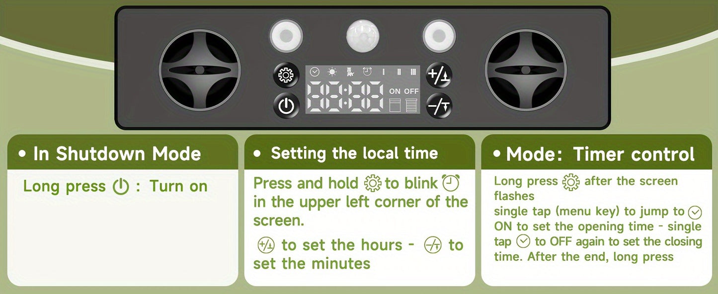 Automatic Chicken Coop Door Solar Powered – KA-200 Aluminum Alloy Auto Door with Timer, Light Sensor, Anti-Pinch Safety
