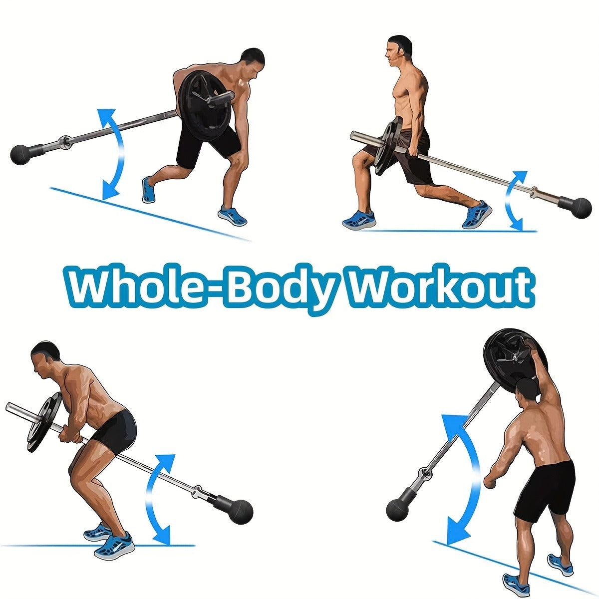 Barbell Landmine Attachment Fits 2 Inch Bars | Turn Any Surface Into a Landmine Station | Home Gym Strength Training for Press Row Squat