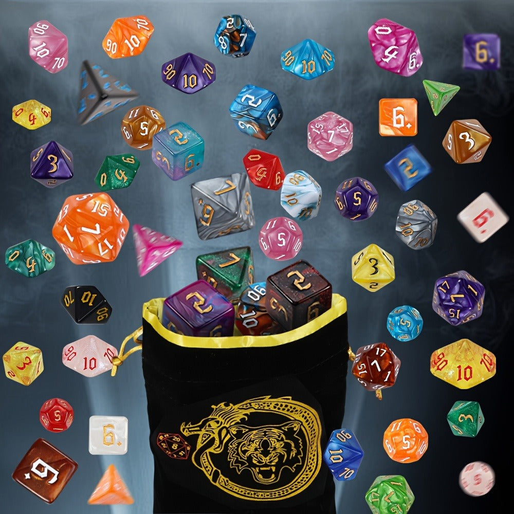 DND Dice Set 182pcs 26 Colors with the Listed Color, Size or Set Options for Everyday Use, with Listed Configuration