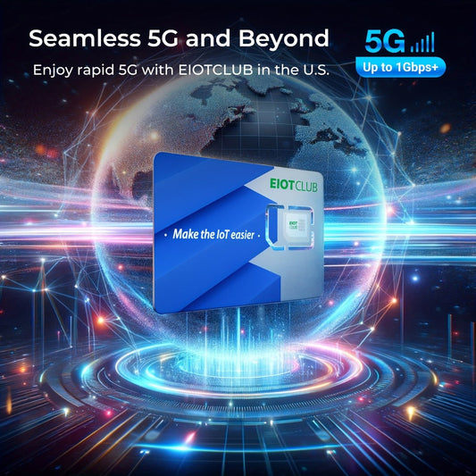 Prepaid Data SIM Card 2 Pack for Security Camera 5G 4G LTE USA, AT&T & T-Mobile No Contract Plug & Play