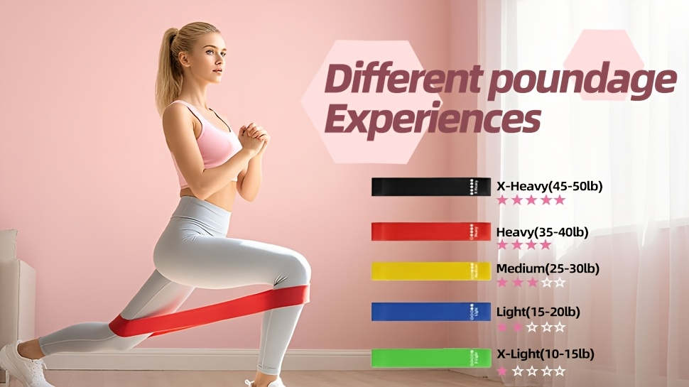 Pink 14-Piece Pilates Ring Set with Two Balls, Five Resistance Bands, Foam Block and Drawstring Bag