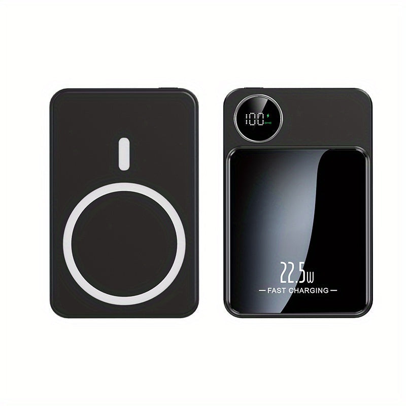 Power Bank Magnetic 5000mAh or 10000mAh with 15W Wireless Charging and LED Indicator in Three Colors