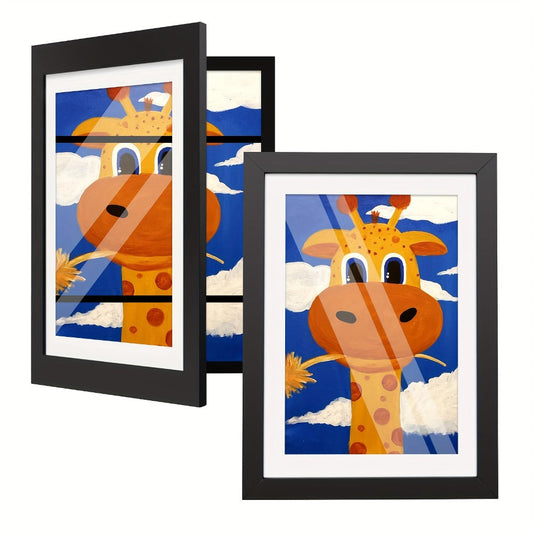 Kids Art Frame Changeable Front-Opening Display, Children Artwork Picture Frame for 8.5x11 & 10x12.5 Drawings