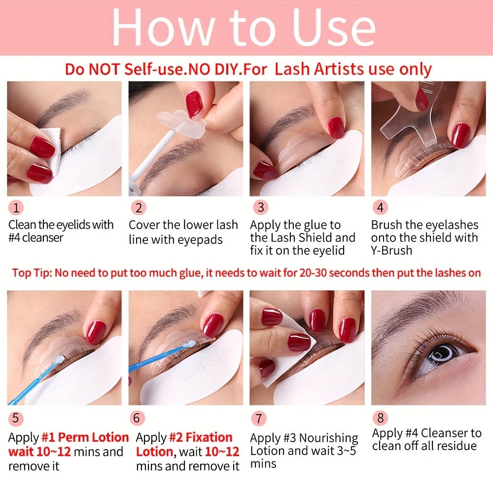 Lash Lift Kit Professional Eyelash Perm & Curl System ICONSIGN Calia Perm Technique 6-8 Weeks Natural for a Home Lash Beauty Routine