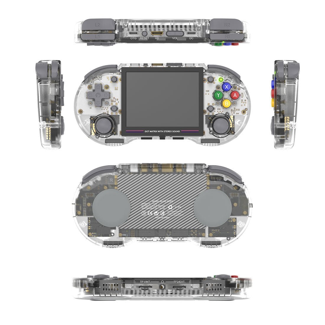 Handheld Game Console Anbernic RG353PS with 3.5-inch IPS OCA Full-Fit, 4:3 Ratio, 16GB+64GB, 16GB+128GB or 16GB+256GB Options, Linux, HDMI