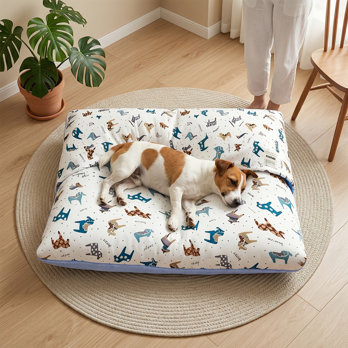 Breathable Washable Dog Bed Mattress – All-Season Pet Mat with Removable Cover & Non-Slip Bottom