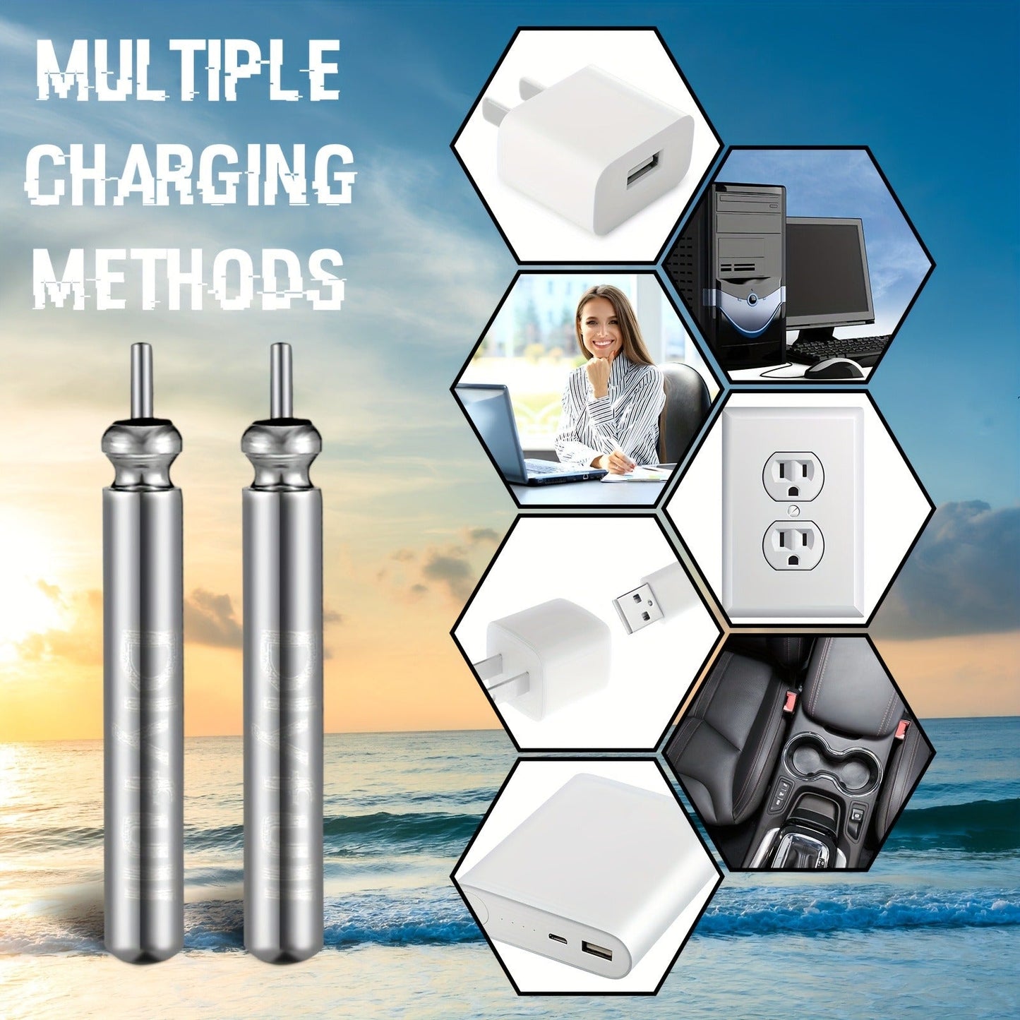 Rechargeable Fishing Float Batteries 8 Pack with 2 Chargers – LED Night Bobber Battery Set for Lighted Fishing Float