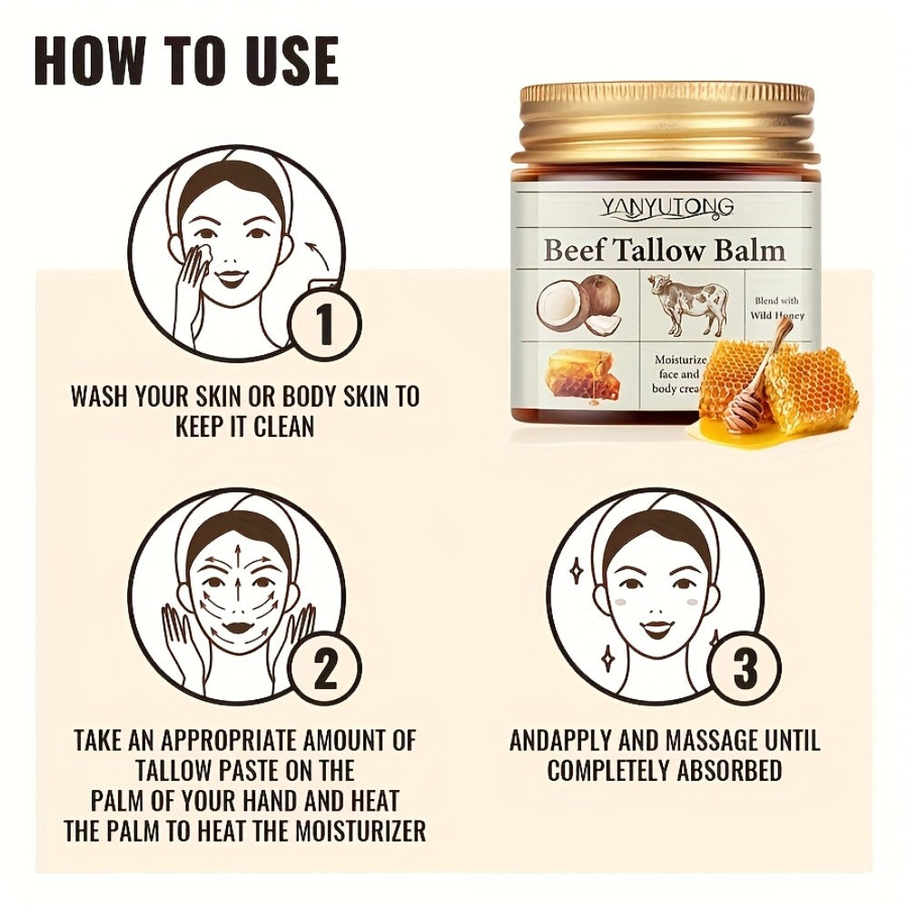 Bee Venom Lifting Cream with Beef Tallow & Honey 120g for Bath Time, Home Spa and Personal Care