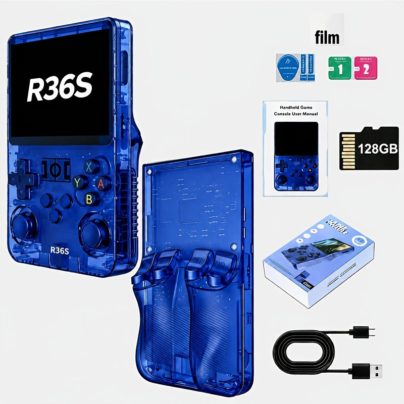 Handheld Game Console with 3.5-Inch IPS Screen, 3000mAh Battery, TF Expansion & HD TV Output