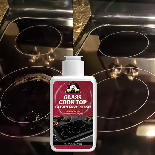 Ceramic Stove Cleaner Gel – Fast-Acting Stovetop Cleaner Removes Burnt-On Grease & Stains Without Scratching