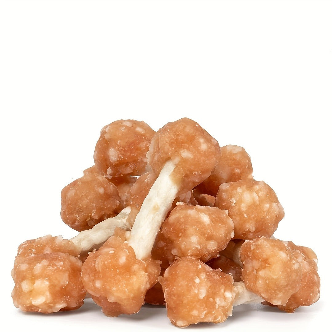 Chicken Dog Training Treats Dumbbell Shape – Natural High Protein Reward Snacks for Small Medium Large Dogs, Rice & Chicken Flavor