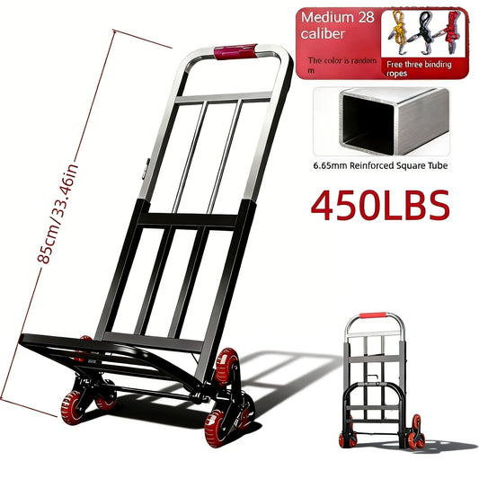 Folding Stair-Climbing Hand Truck with 220, 450 or 680 lb Model Labels and Three Frame Configurations
