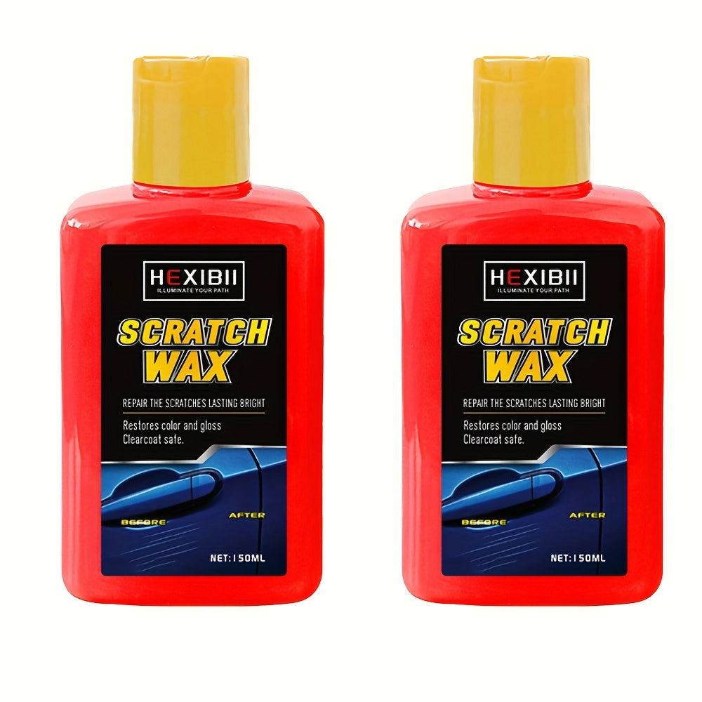 Car Scratch Remover Paste Kit – Clear Coat Scratch Eraser for Light Surface Marks & Swirl Marks, Car Paint Repair Paste | 150ml or 2-Bottle