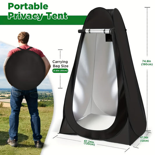 Pop-Up Privacy Shower Tent & Outdoor Changing Room – Waterproof Portable Camping Toilet Tent for Hiking Beach Fishing Backpacking