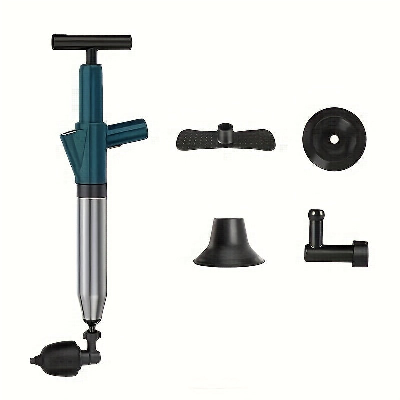 Air Pressure Drain Unclogger, One-Shot Toilet Dredging Tool for Kitchen & Bathroom, Sewer Pipe Blockage Remover