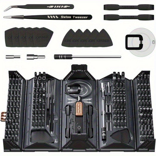 180-in-1 Precision Screwdriver Set, Magnetic Professional Kit for Laptop, Phone, Camera, Tablet, Game Console & Glasses