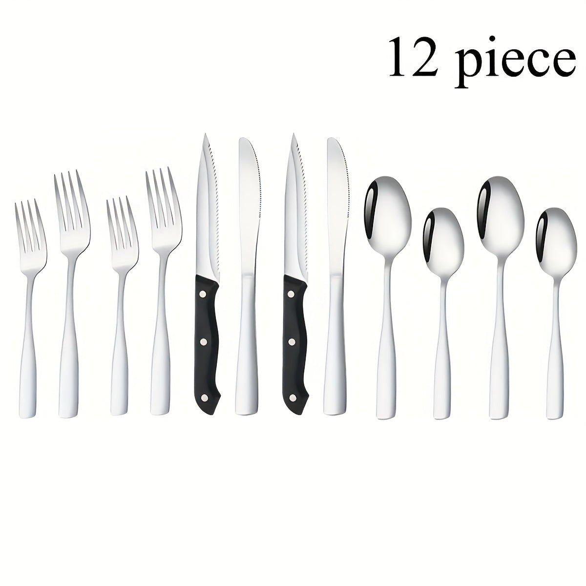 Stainless Steel Flatware Set, Mirror-Polished Cutlery Set for Home & Hotel, Gift Box Included, Silverware for Parties