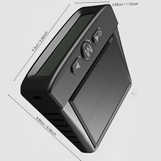 TPMS Tire Pressure Monitoring System – Wireless Solar & USB Powered, External Sensors, Universal Fit for 36V & Below Vehicles, Model T12