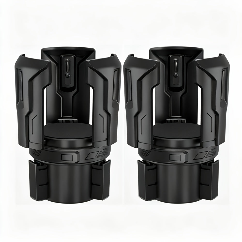 Adjustable Car Cup Holder Expander for 12–64 oz Bottles and Mugs with 2.56-Inch Base, One- or Two-Pack Options