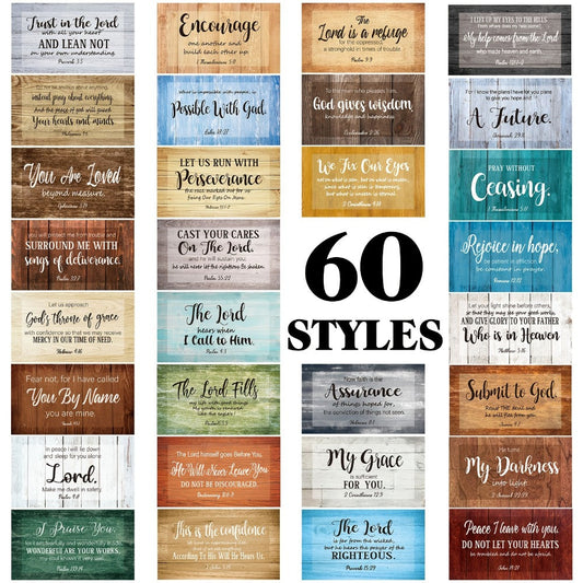 Bible Verse Cards 240 Pcs Bulk, Full Scripture Mini Prayer & Inspirational Quote Cards for Women Men Students