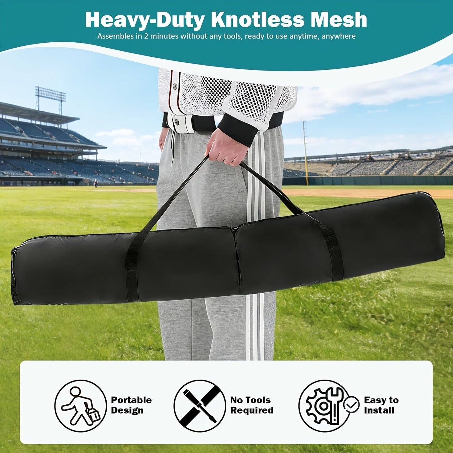 Baseball Softball Training Net 7x7ft with Arch Frame & Carry Bag – Batting & Pitching Practice for All Skill Levels, Black & Red Options