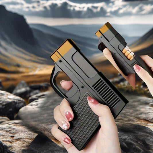 Cigarette Box Lighter Creative Design, Windproof Butane Torch with Adjustable Flame, Cigar & BBQ Lighter
