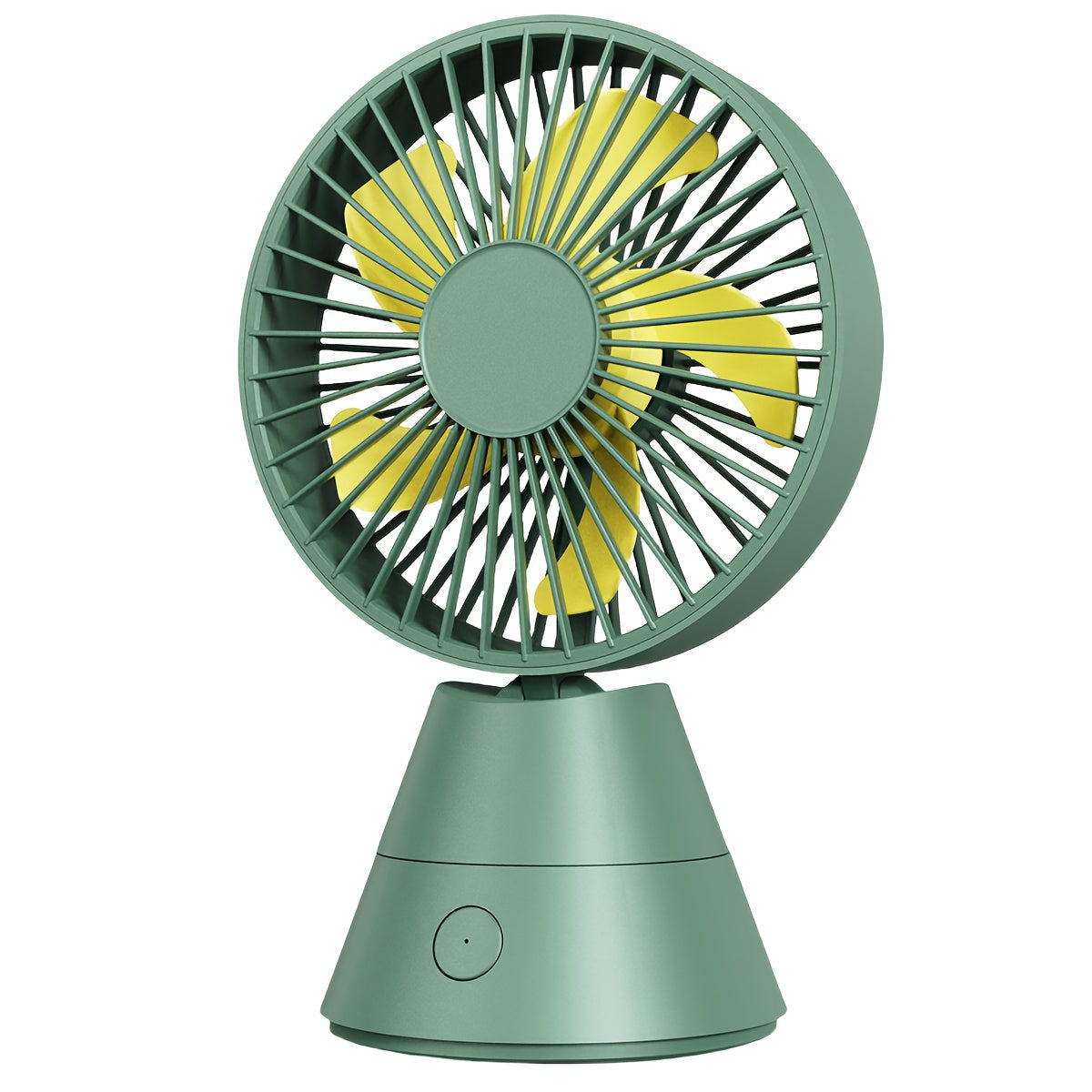 Desktop Fan Auto Oscillating 1800mAh USB Rechargeable, Portable Personal Fan with Wide-Angle Swing