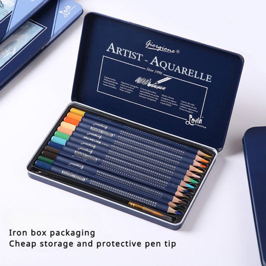 Water Soluble Colored Pencils 12 Colors Set with the Listed Color, Size or Set Options for Everyday Use