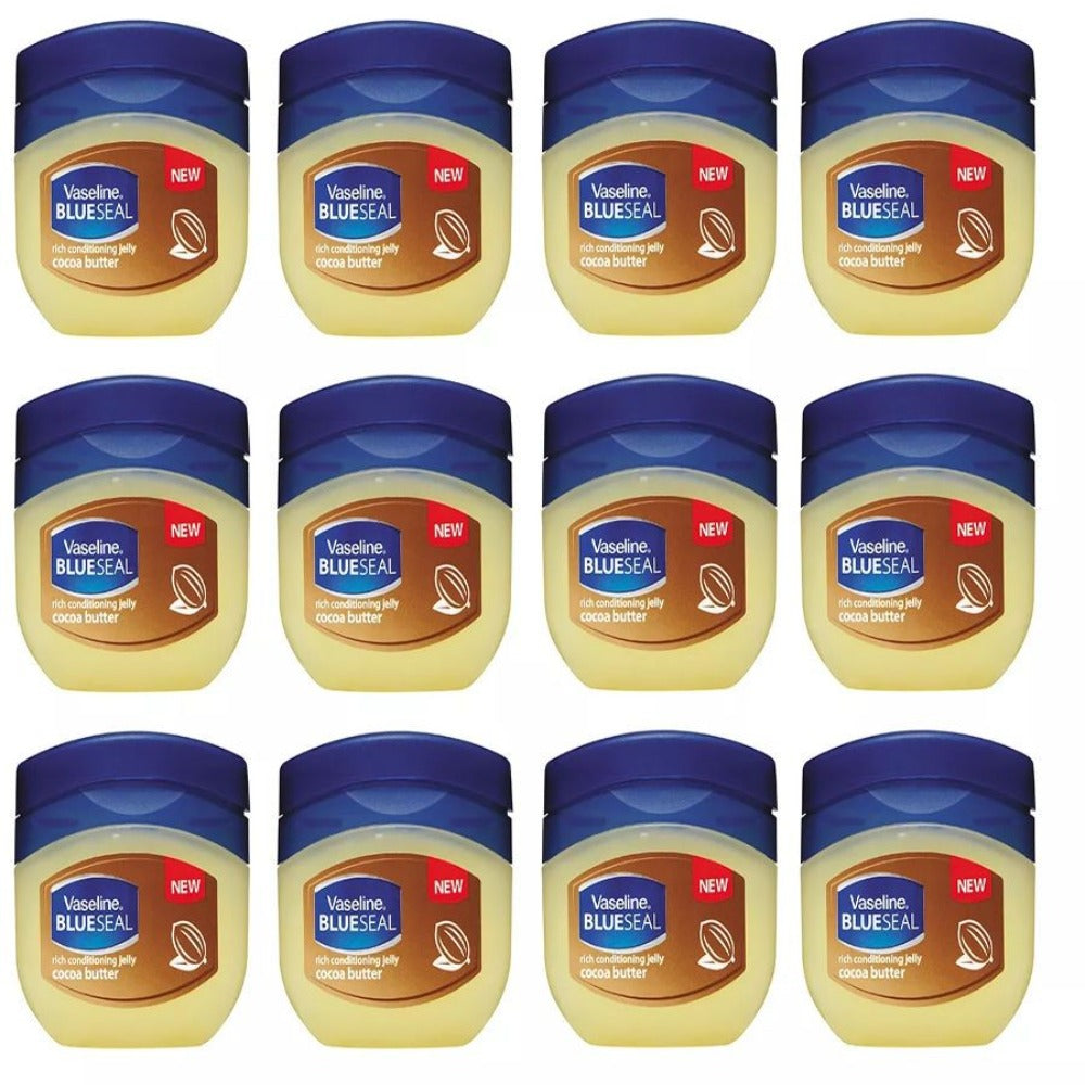 Cocoa Butter Jelly 50ml 12-Pack - Deep Hydration, Nourishing Body & Skin Care for Dry Skin, Bulk Value Set