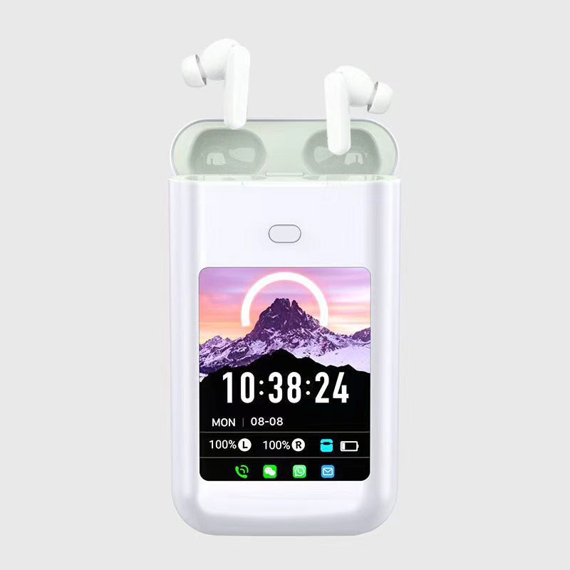 5000mAh Battery Wireless Earphones 3-in-1 HiFi Stereo LED Touch Screen Multiple EQ for Bedside Audio, Alarms and Room Entertainment