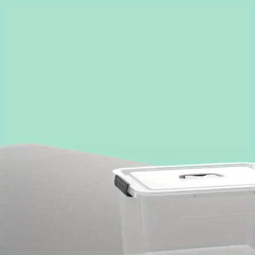 Storage Bins with Lids & Latch Handle and Stackable Plastic Containers 6-Liter