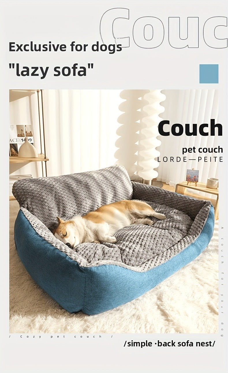 Orthopedic Dog Bed Luxury Extra Large Fluffy Winter Warm Pet Couch, Cat Sofa Kennel Cushion Pad for Small Medium Large Dogs Cats up