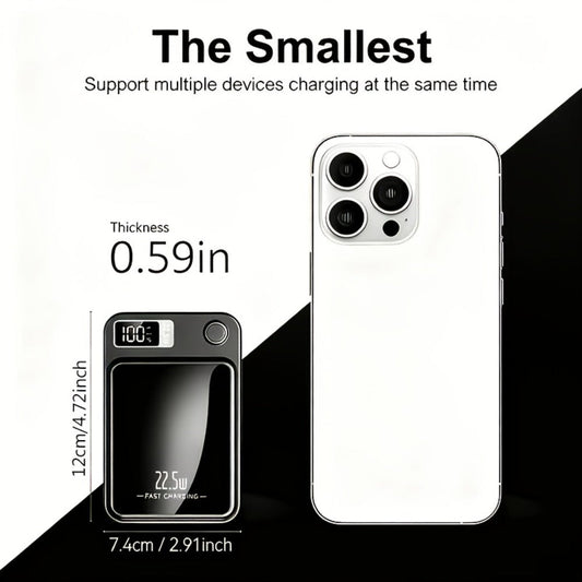 10000mAh Slim Magnetic Power Bank with 22.5W Marking, USB-C Connection and Two Color Options