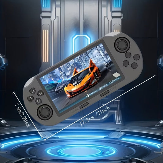 Handheld Game Console SF3000 Blue Console with 4.5-Inch HD Landscape Display, 64GB Options, 3000mAh Battery, Linux