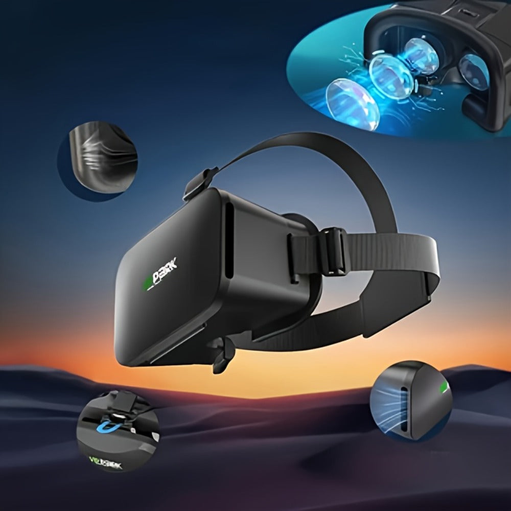 VR Headset All-in-One 3D Standalone with Motion Tracking, Adjustable Headband & Nose Pad, VR Park System for Games