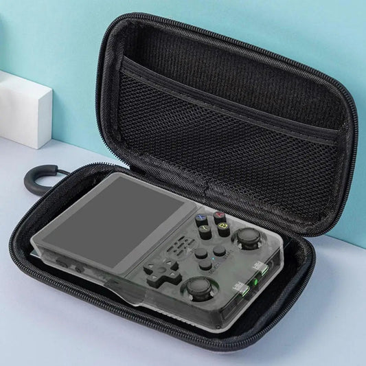 R36S R35S Protective Case EVA Hard Storage Bag – Scratch-Resistant Anti-Drop Portable Travel Case for Retro Handheld Game Console