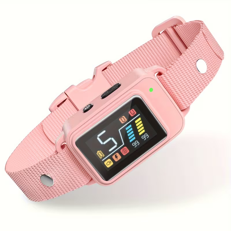 Anti Bark Collar Rechargeable AI Smart Dog Bark Control Collar – No Shock Vibration & Buzz Modes, 3000-5000 Bark Sample Recognition