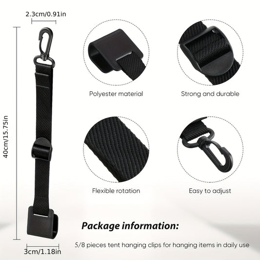 Canopy Hanging Clips for Tent & Vendor Booth – Heavy Duty Clip Set for Hanging Signs, Flags, Lanterns & Banners