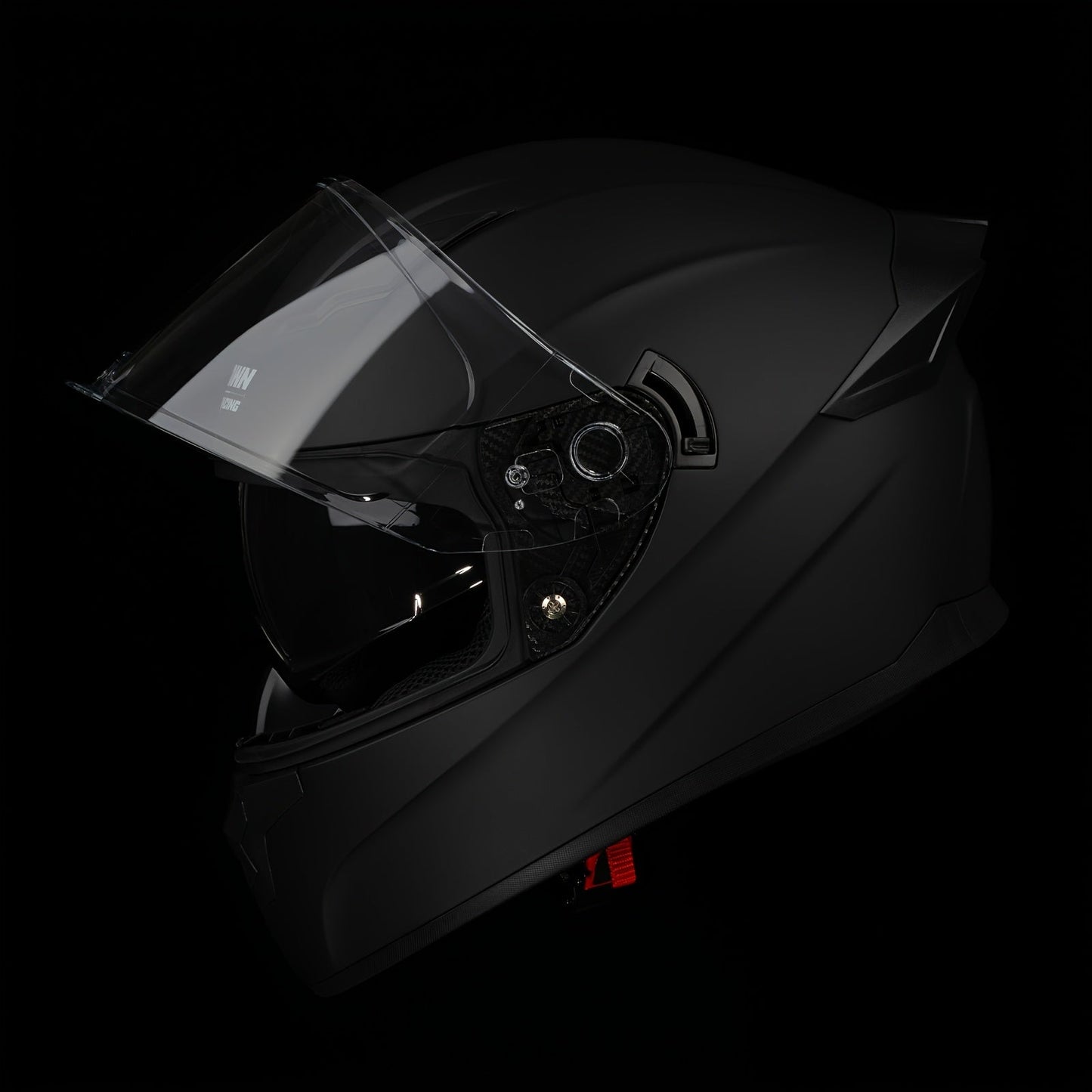 Motorcycle Helmet Crown Racing Full-Face Black Shell with Clear and Tinted Shields, M-XL Sizes and Padded Interior