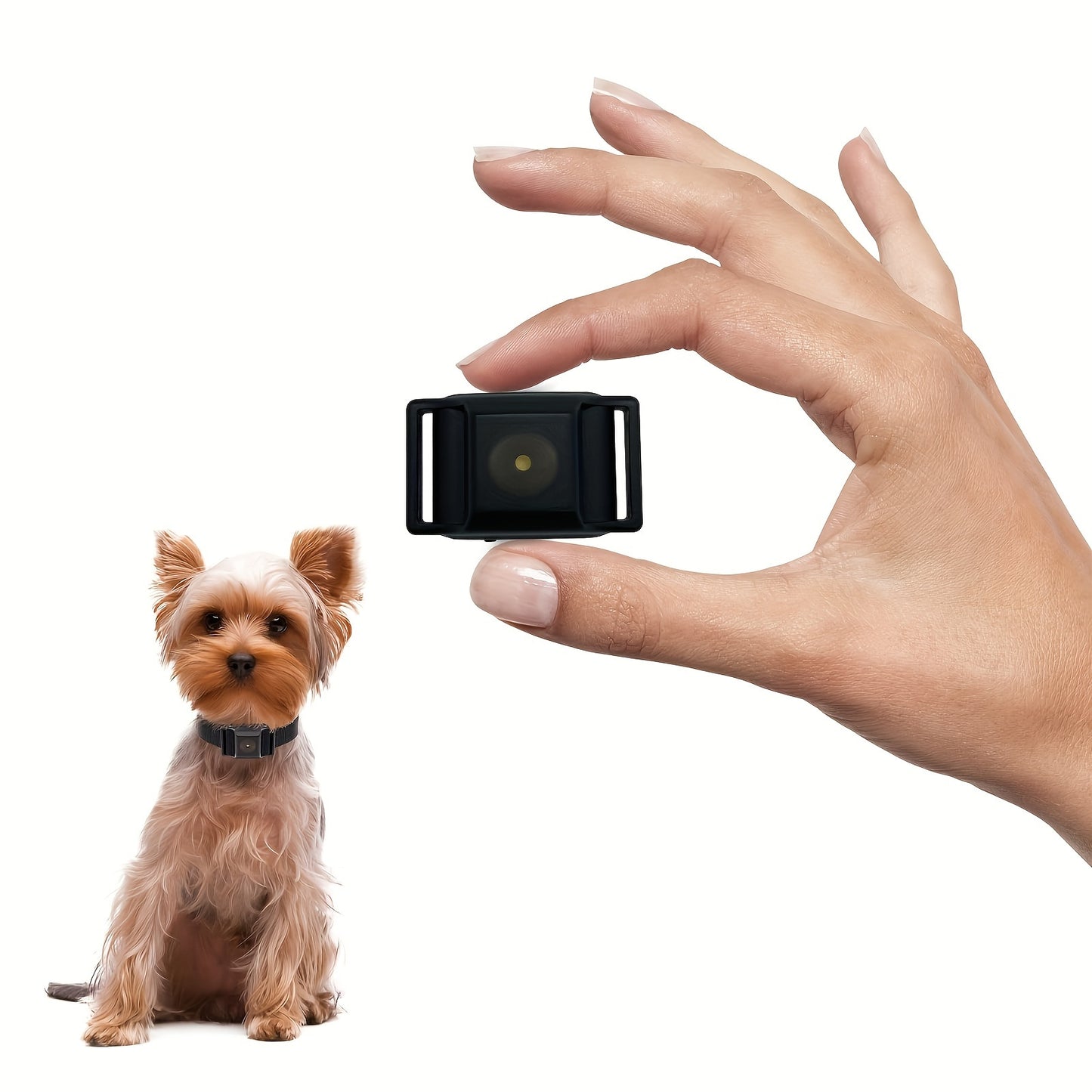 No Shock Bark Collar for Small Dogs 5-15 lbs – Ultra Tiny 1.6x1in 0.42oz Rechargeable Vibration & Sound Anti Bark Collar with 5 Sensitivity