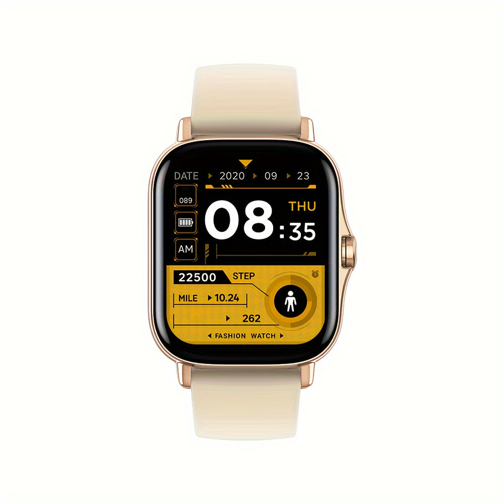 Smartwatch with Pedometer, Calorie & Distance Tracker, Customizable Watch Faces, Call & SMS Alerts, Multi-Sport Modes – Unisex Android