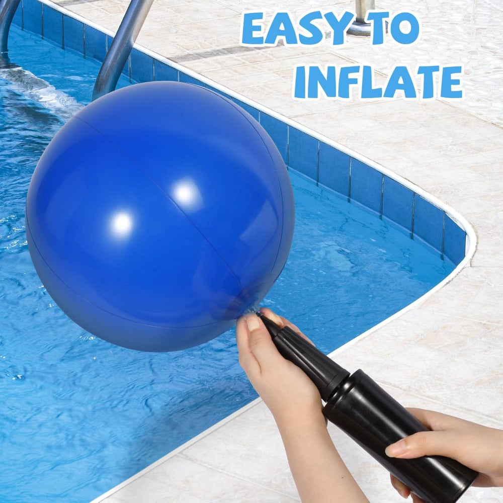 Floating Tic Tac Toe Pool Game Set for Family & Adults, Giant Inflatable Board with 10 Balls & Air Pump