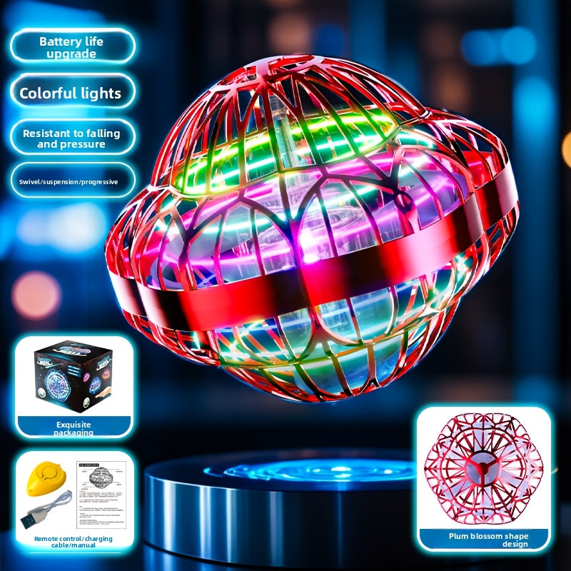 UFO Flying Ball Toy Smart Sensor Hovering Drone Hexagonal Spinning Saucer with the Listed Color, Size or Set Options for Everyday Use