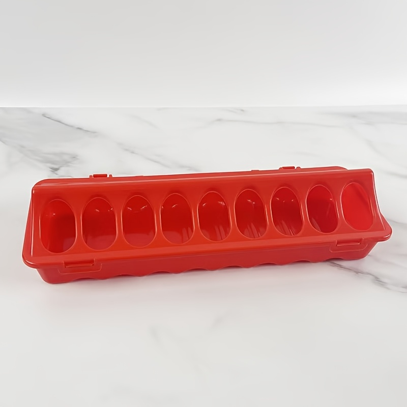 Chicken Feeder and Waterer Set, 18-Hole Anti-Spoil Trough Feeder + Water Dispenser for Chicks, Brooder & Backyard Poultry