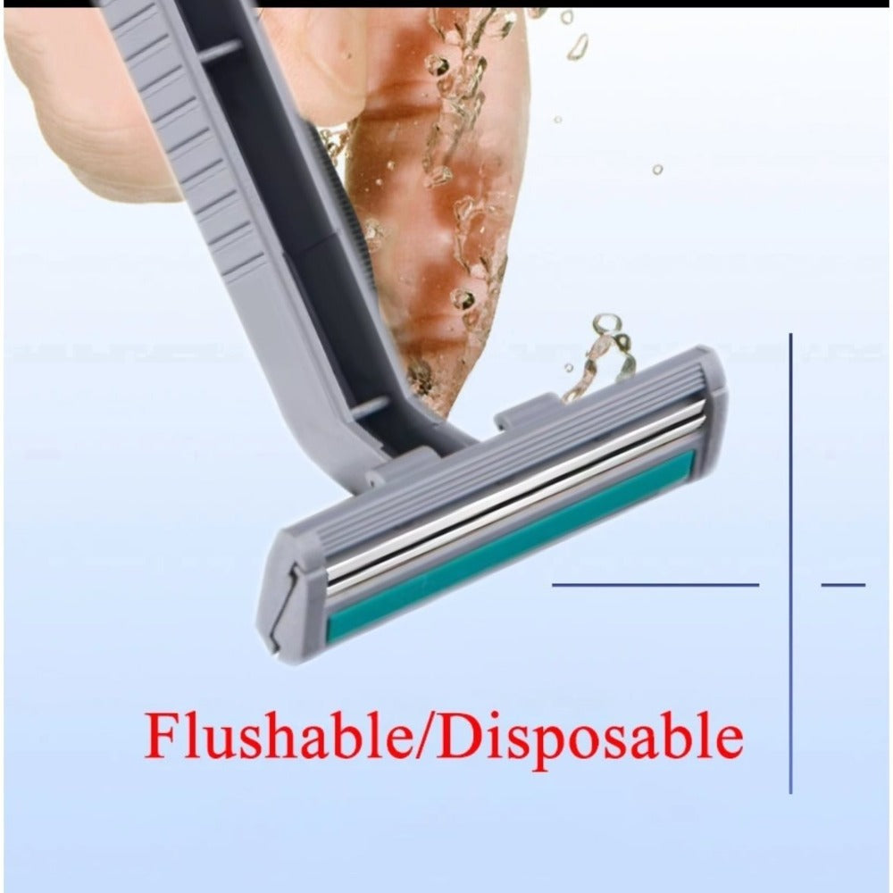 Disposable Razors Bulk 120 Pack Double Blade Stainless Steel โ Fresh Smooth Close Shave for Men & Women, Face Legs Underarms Body Hair