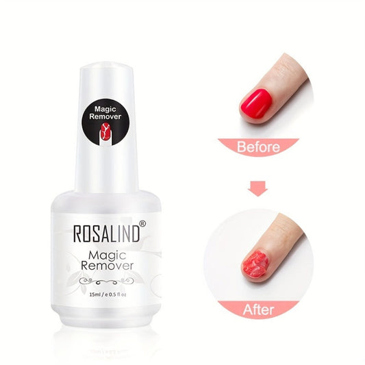 Gel Nail Polish Remover Kit, Formula Removes Gel in 2, 5 Minutes, No Foil or Soaking Needed, Professional