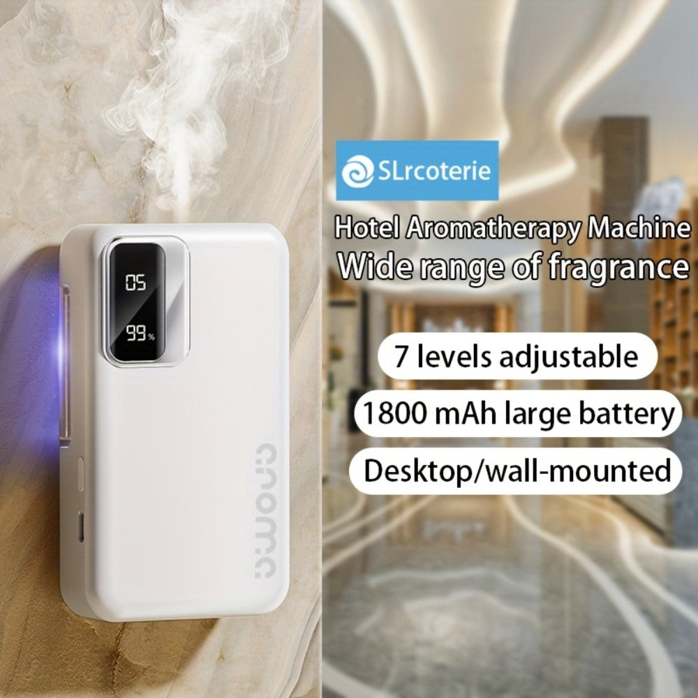 Aromatherapy Diffuser Smart Digital, 1800mAh 7-Speed Sonic Essential Oil Diffuser Humidifier with USB Charging